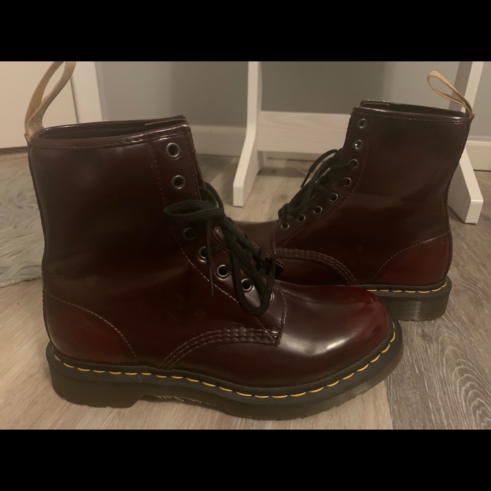doc martins burgundy